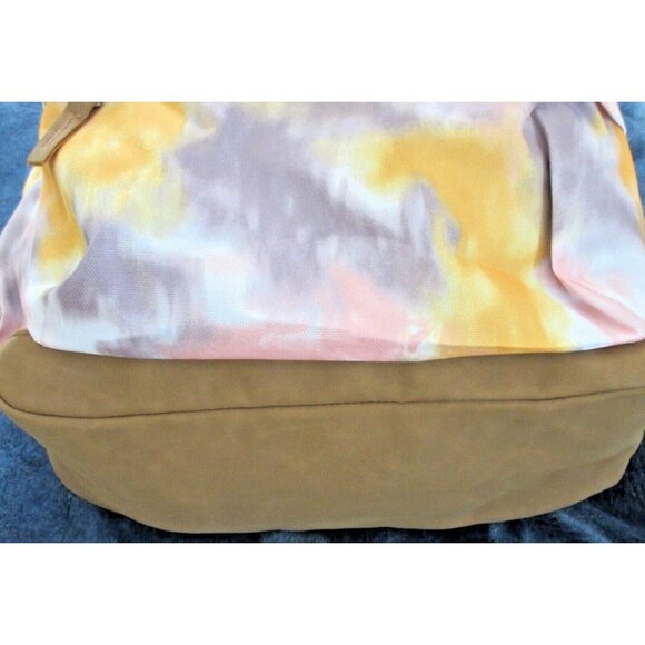 Vans Realm Plus Unisex Tie Dye Backpack Travel Bag Ochre Yellow Purple NWT - Picture 4 of 6